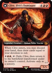 Clive, Ifrit's Dominant // Ifrit, Warden of Inferno - Foil - Extended Art